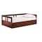 Alaterre Furniture Melody Twin to King Extendable Day Bed with Storage, Chestnut AJME1070 - alternate 6